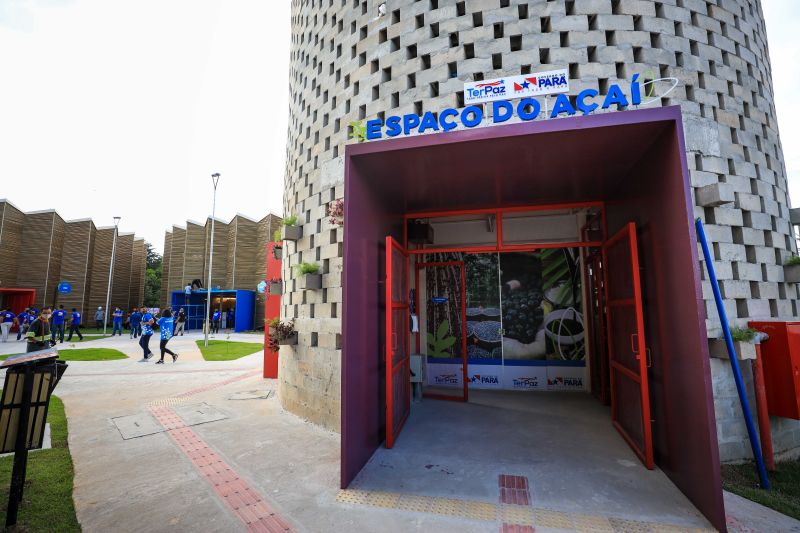 Espaço do açaí é destaque no Complexo Comunitário Usina da Paz inaugurado em Ananindeua